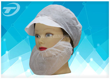 Polyester Disposable Face Mask With Ear Loops Beard Cover Double Elastic