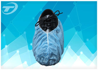 Non Skid Disposable Shoe Covers SPP Fabric With Anti - Slip Sole , Ce Certified