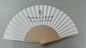 23cm promotional hand held fan with natural  wooden handle and paper ,  can print logo or design