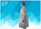 Non - Woven Disposable Lab Coats With Velcro Fastening Soft And Breathable