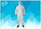 Durable Non Woven Fabric Disposable Coverall Suit White Chemical Resistant Coveralls