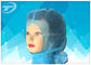 Soft Breathable Hood Snood Disposable Head Cap in White Blue