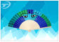 23cm Promotional Folding Hand Fans With Natural Wooden Ribs And  Fabric Or Paper Cover