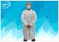 OEM Protective Disposable Lab coat , white , blue and red color , CE certificated