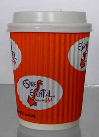 Food Grade Single Wall Paper Cups With Double Side PE Coated Color Optional