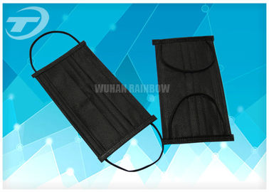 Black Disposable Face Mask Earloop With Activated Carbon 4ply