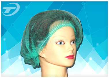 Nonwoven surgical cap / MOB cap 21 " , green color , ISO and CE certificated