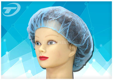 Disposable surgical  bouffant cap , made from SPP fabric , blue color , various size