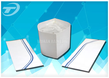 Adjustable Paper Forage Hat  Disposable Surgical Caps White Color 8.5 X 27cm