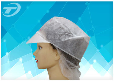 Women SPP Snood Disposable Surgical Caps With Peak And Hairnet
