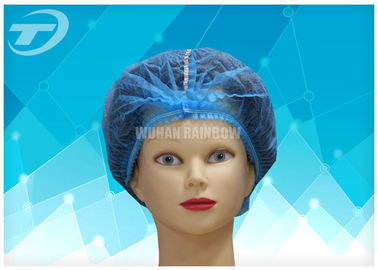 Non - Woven Disposable Surgical Caps / Mob Cap Waterproof For Industrial Protection