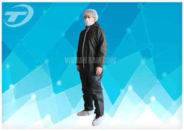 Lightweight Anti - Acid Disposable Coverall Suit Microporous Film Laminated Fabric