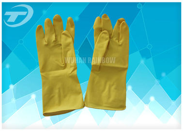 Spray Flock - Lined Latex Household Medical Latex Gloves Waterproof Anti - Alkali