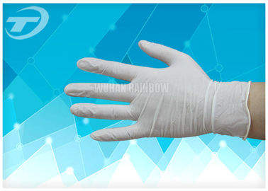 Latex Examination Medical Disposable Gloves Cream White Single Use