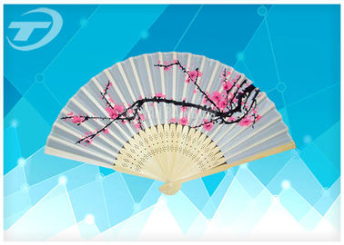 21cm Promotional Bamboo Folding Fan With Paper Or Silk Paper Hand Held Fans