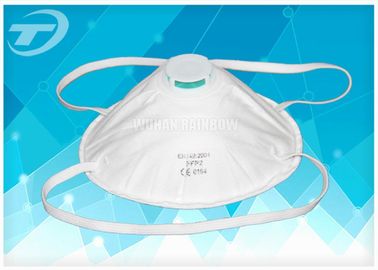 SBPP Fabric Disposable Face Mask Respirator FFP2 white With Valve