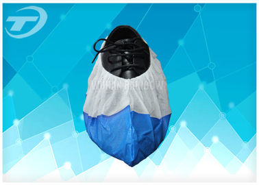 Food Processing Disposable Anti Skid Shoe Covers PP+CPE Coated Non Woven