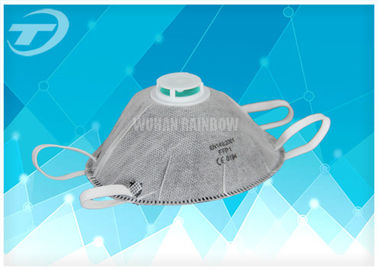Respirator Non Woven Disposable Face Mask With Valve And Wrinkle EN149 Certificated