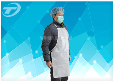 Adults PVC disposable polyethylene aprons With Tie / Polyvinyl Chloride Fabric