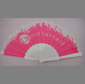 Promotion Plastic Folding Hand Fans / Custom Wedding Hand Fans