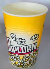 32oz -85oz Disposable Paper Popcorn Buckets With Single Side PE Coated