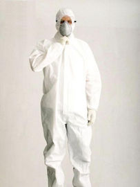 Hospital Disposable Coverall Suit Medical Polypropylene Coveralls For Cleanroom