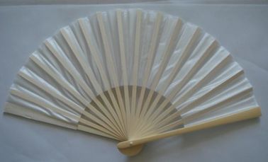 21cm Folding Hand Fans / Foldable Fan With Print Silk Fabric