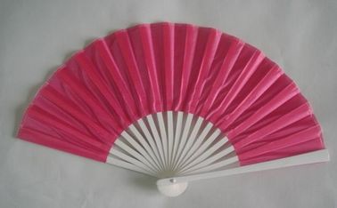 21cm Folding Hand Fans / Foldable Fan With Print Silk Fabric