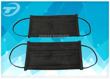 Black Disposable Face Mask Earloop With Activated Carbon 4ply