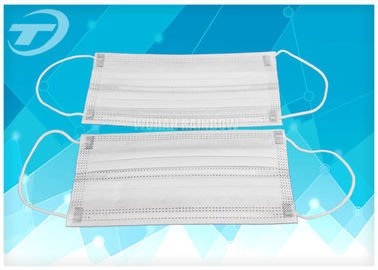 Breathable Non-Woven Disposable Earloop Face Mask 3ply  17.5x9.5cm For Medical