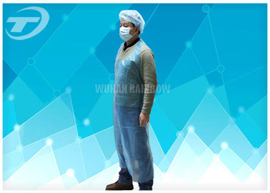 Blue Color Disposable Polythene Aprons 69 X 107 Cm Waterproof