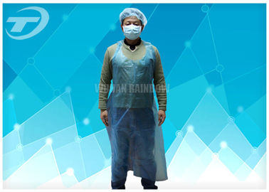 Blue Color Disposable Polythene Aprons 69 X 107 Cm Waterproof