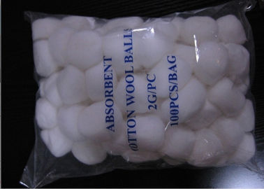 CE ISO13485  0.2g - 2g Medical Absorbent Cotton Wool Ball White