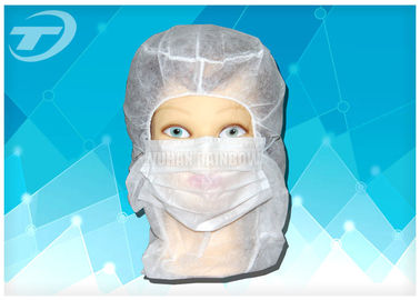 Disposable astronaut cap with face mask  2ply / 3ply earloop , made of polypropylene fabric