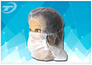 Disposable Nonwoven Astronaut Hat With 3ply Earloop Face Mask