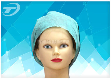 Disposable surgical cap with elastic , polypropylene fabirc , sweat absorption type