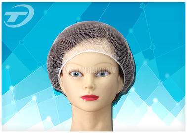 Single Use Mesh Nylon Hairnet  Disposable Surgical Caps CE And ISO Certificated