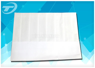 Nonwoven Disposable Chef Caps With Flat Top , Adjustable Size In White / Black Color