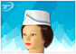 Adjustable Paper Forage Hat  Disposable Surgical Caps White Color 8.5 X 27cm