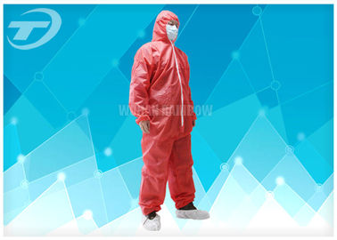 Polypropylene Spunbond Disposable Coverall Suit With Hood Waterproof