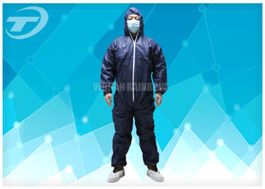 Waterresistance Elastic Cuffs Disposable Coverall Suit PE Coated PP Fabric