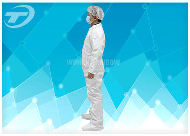 Hood Waterproof Disposable Coverall Suit With Polypropylene Spunbond