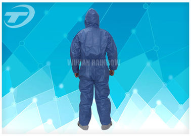 20gsm -70gsm Microporous Disposable Non Woven Coverall Safety For Food Processing