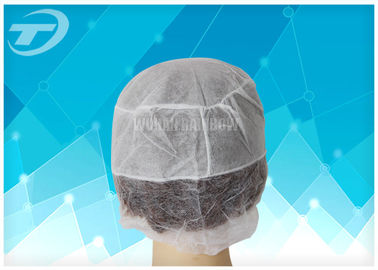 Blue Disposable Surgical Caps PP SMS For Doctor With Ties At Back 61*14cm