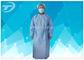 PE coated SBPP fabric Disposable Isolation Gowns with different color