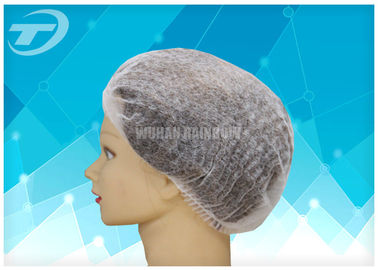 Hospital Nursing PP Disposable Mob Cap / Clip Bouffant Surgical Caps