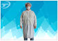 Non - Woven Disposable Lab Coats With Velcro Fastening Soft And Breathable