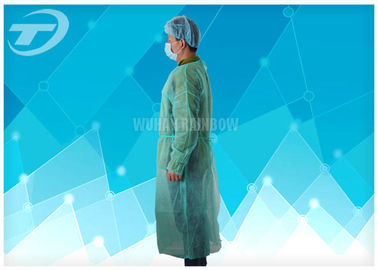 Blue PP 115*137 Cm Nonwoven Disposable Protective Gowns Soft Hand Feeling