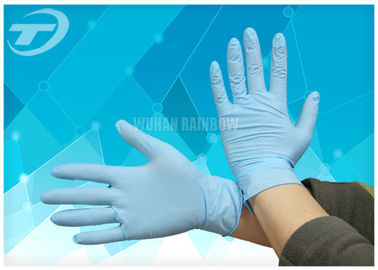 Blue Color Medical Disposable Gloves Nitrile Exam Gloves Powder Free