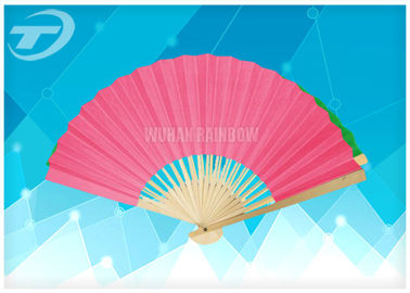 promotion paper folding fan with natural bamboo frame,  available in different size and quality bamboo